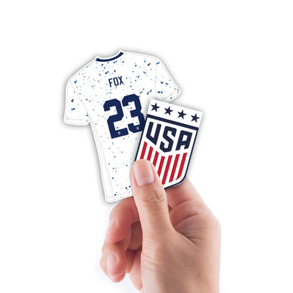 Emily Fox 2023 Player Collection Minis        - Officially Licensed USWNT Removable     Adhesive Decal