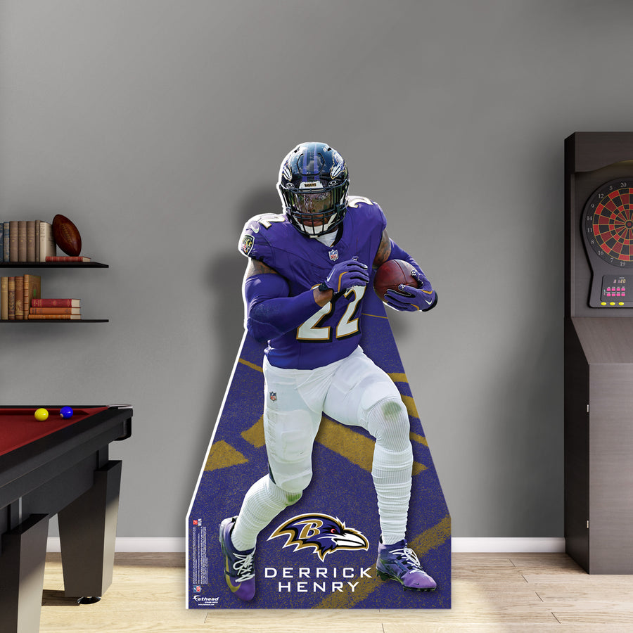 Derrick Henry - Life-Size Stand Out - Official NFL - Baltimore Ravens - Foam Core Cutout