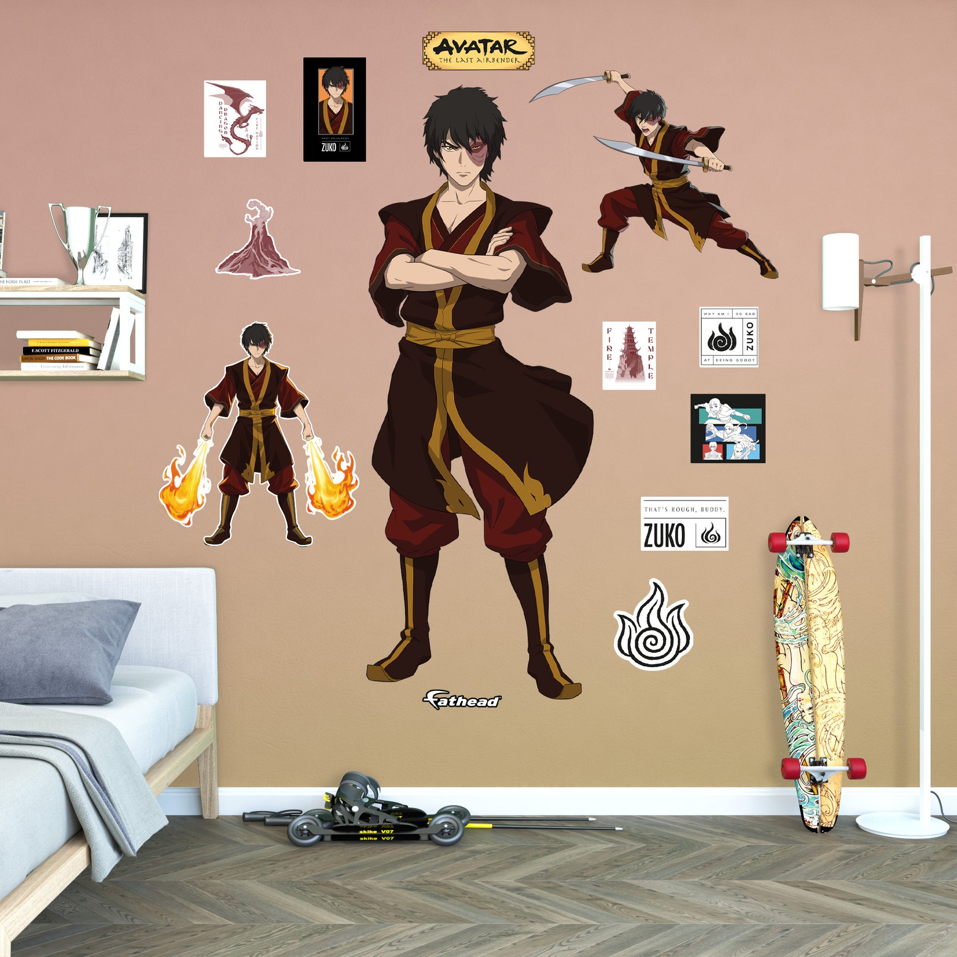 Life-Size Character +12 Decals  (29"W x 78"H) 