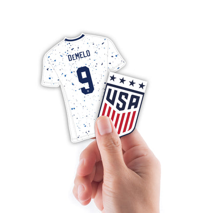 Savannah DeMelo 2023 Player Collection Minis        - Officially Licensed USWNT Removable     Adhesive Decal