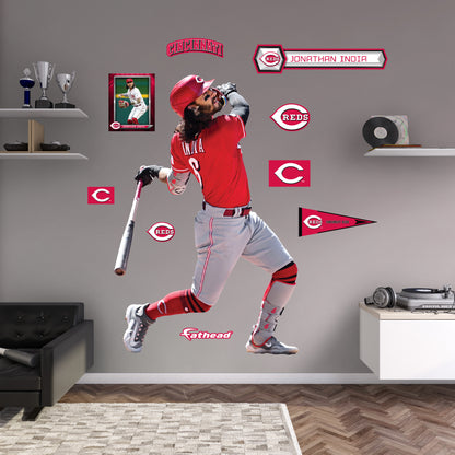 Cincinnati Reds: Jonathan India 2023        - Officially Licensed MLB Removable     Adhesive Decal
