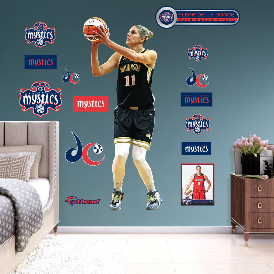 Elena Delle Donne - RealBig Collection - Official WNBA - Washington Mystics - Reusable Vinyl Wall Decals