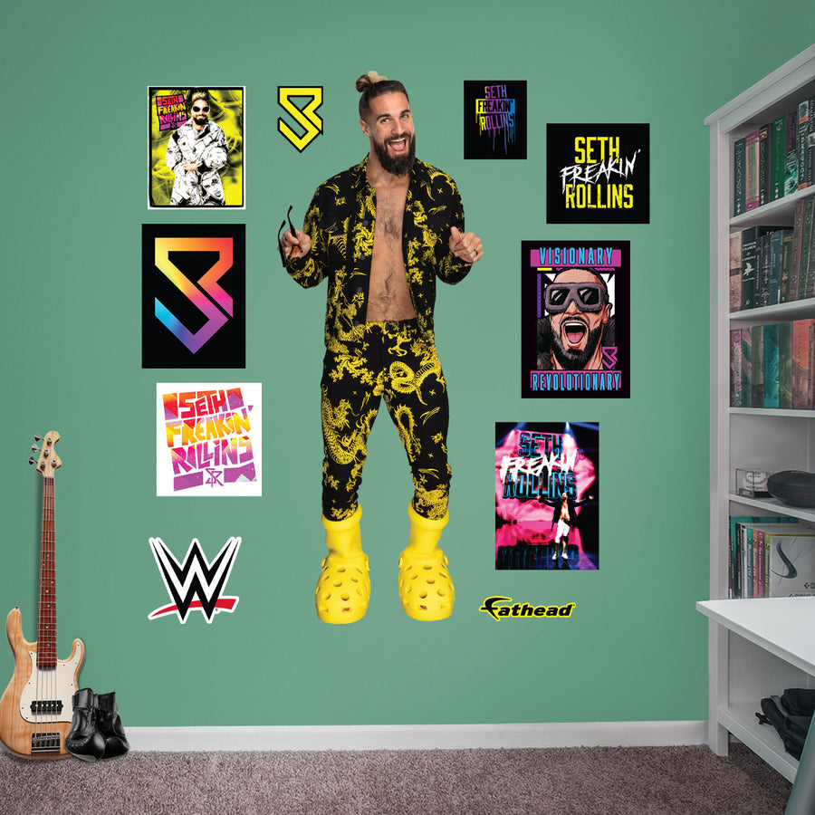 Seth Rollins - RealBig Collection - Official WWE - Reusable Vinyl Wall Decals #4