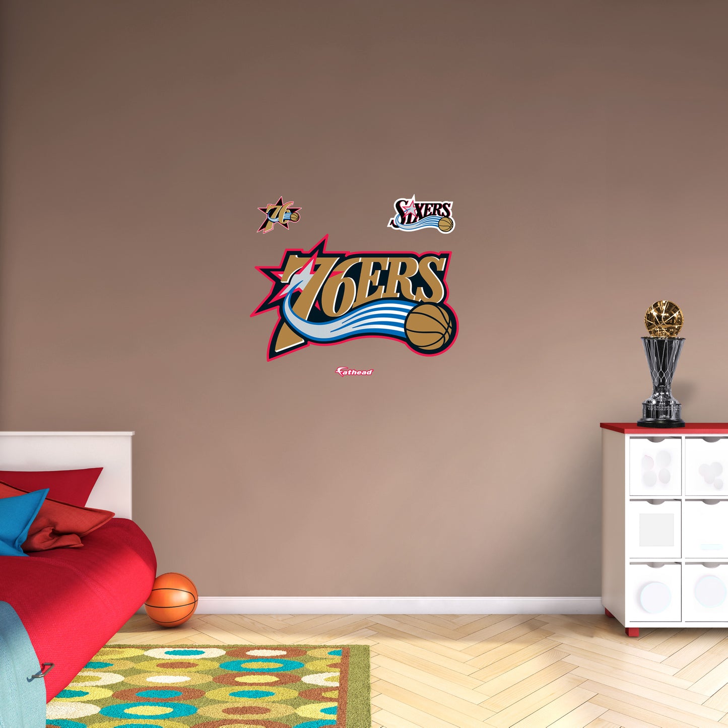 Philadelphia 76ers:  Classic Logo        - Officially Licensed NBA Removable     Adhesive Decal