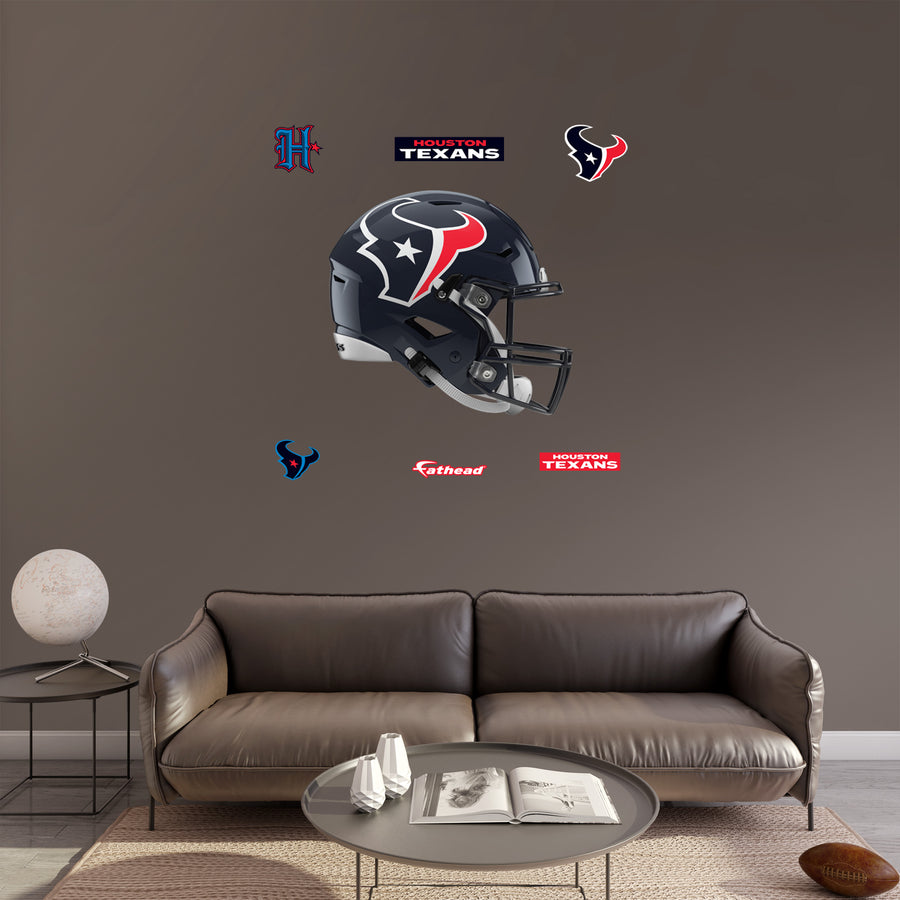 Houston Texans - RealBig Helmet Collection - Official NFL - Reusable Vinyl Wall Decals #2