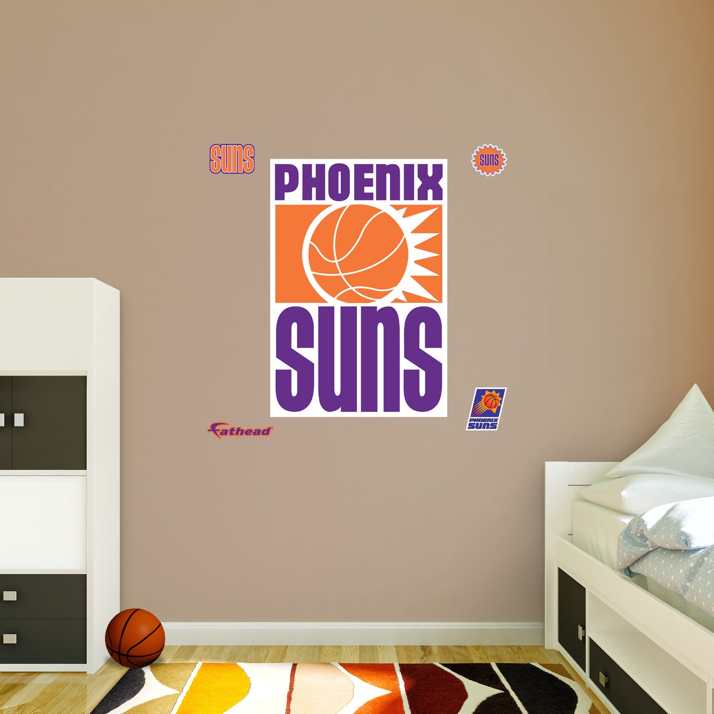 Phoenix Suns - RealBig Classic Logo Collection - Official NBA - Reusable Vinyl Wall Decals