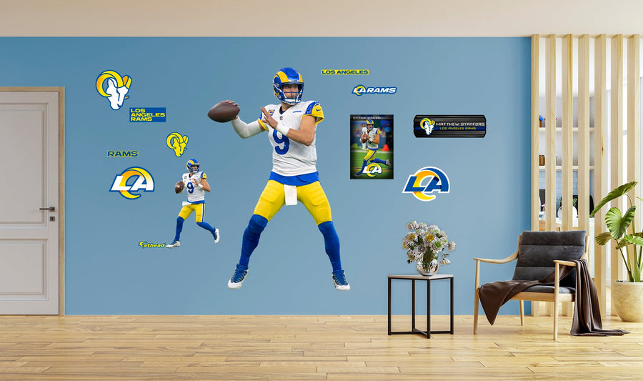 Matthew Stafford - RealBig Collection - Official NFL - Los Angeles Rams - Reusable Vinyl Wall Decals #1