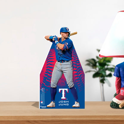 Josh Jung - Mini Stand Out - Official MLB - Texas Rangers - Cardstock Cutout