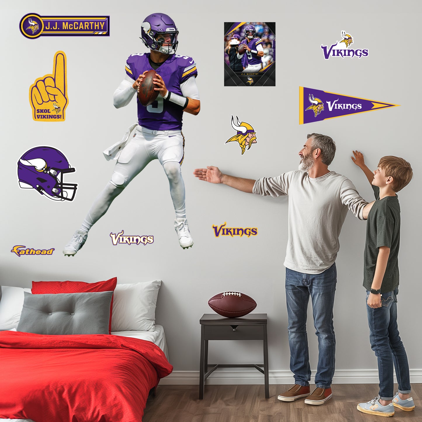 Life-Size Athlete +10 Decals  (44"W x 78"H) 