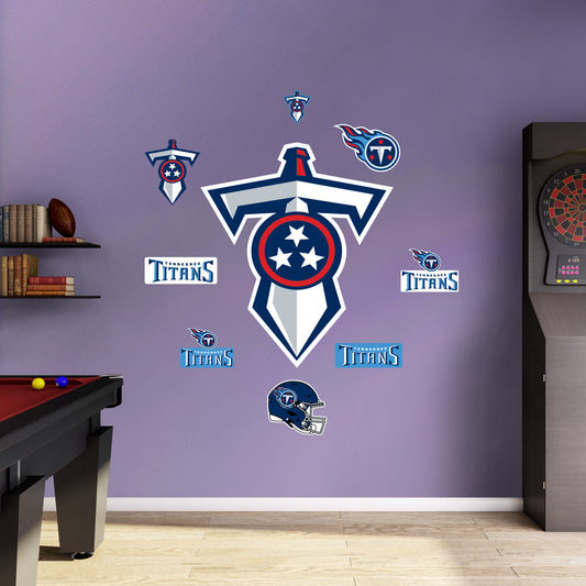 Tennessee Titans:   Sword Logo        - Officially Licensed NFL Removable     Adhesive Decal