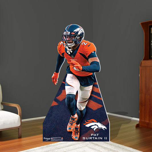 Denver Broncos: Pat Surtain II   Life-Size   Foam Core Cutout  - Officially Licensed NFL    Stand Out