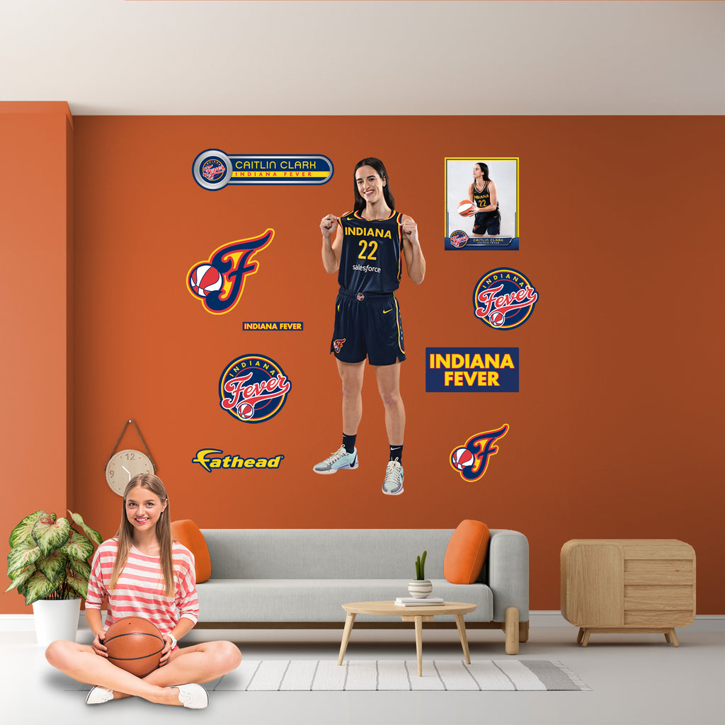 Life-Size Athlete +9 Decals  (25"W x 74"H) 