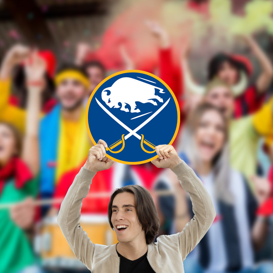 Logo - Big Head - Official NHL - Buffalo Sabres - Foam Core Cutout