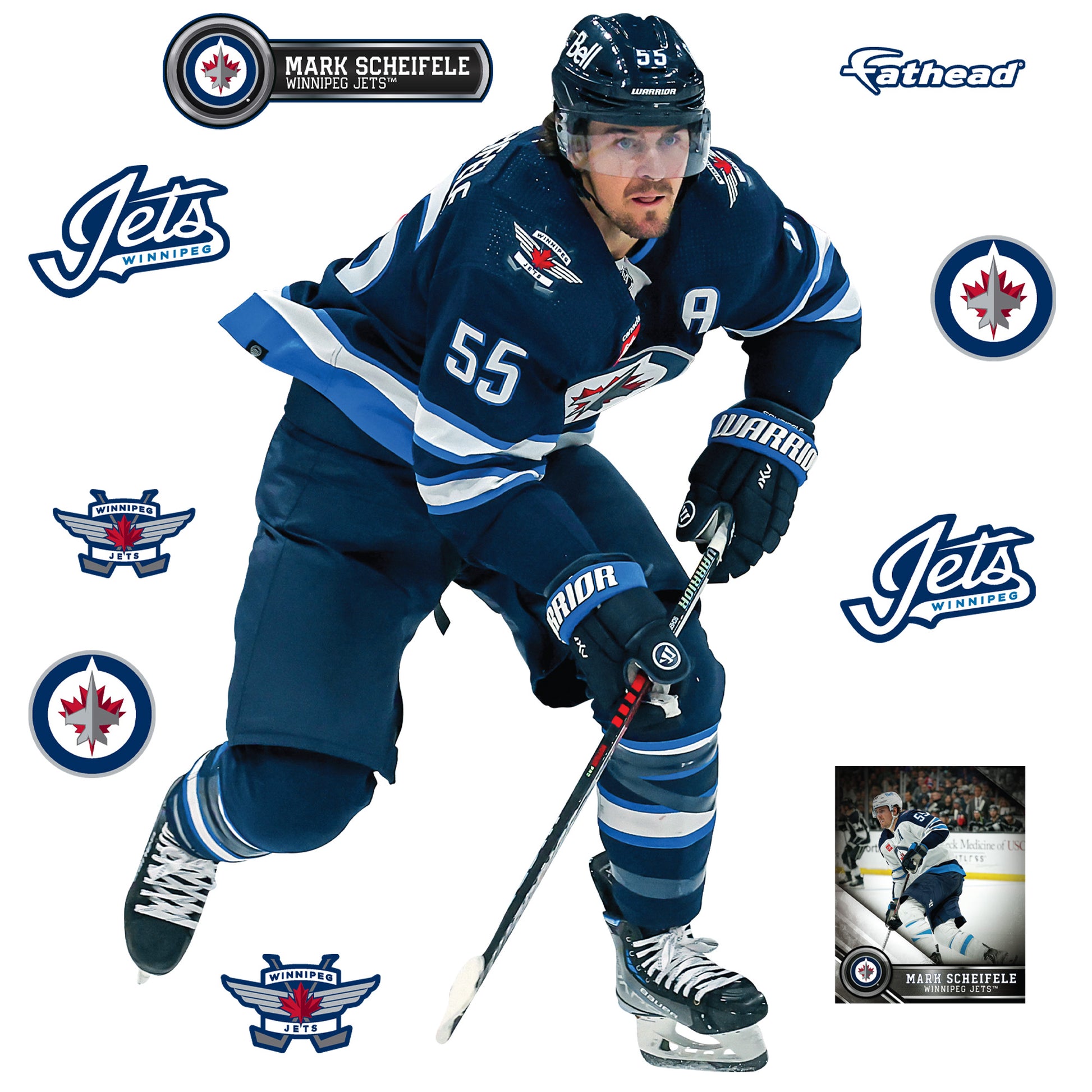 Winnipeg Jets: Mark Scheifele 2022 - Officially Licensed NHL Removable –  Fathead
