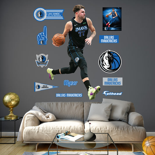 Dallas Mavericks: Luka Dončić City Jersey        - Officially Licensed NBA Removable     Adhesive Decal