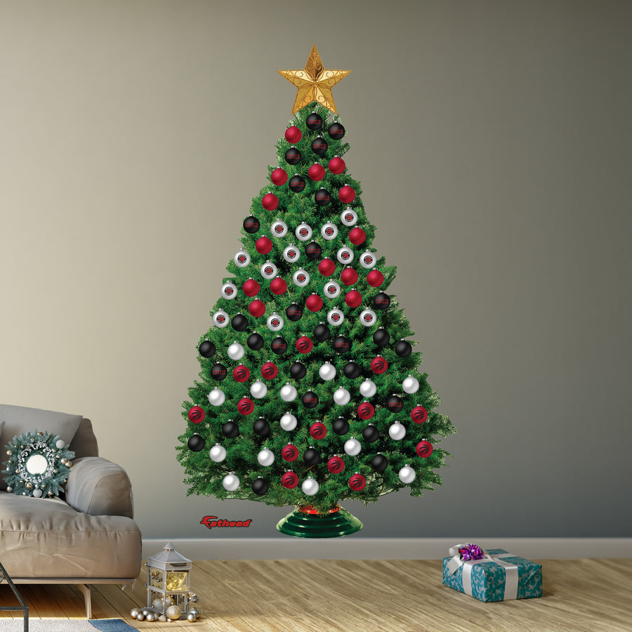 Toronto Raptors - Decorate Your Own Christmas Tree - Official NBA - Reusable Vinyl Wall Decals