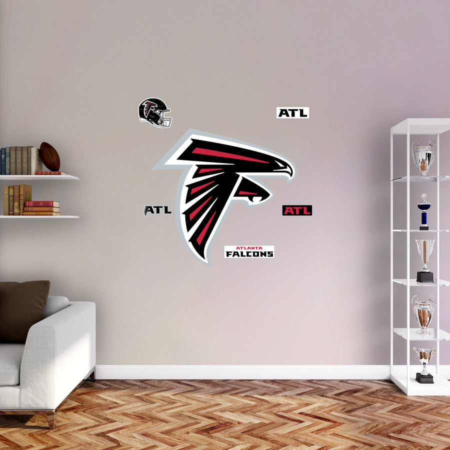 Atlanta Falcons - RealBig Logo Collection - Official NFL - Reusable Vinyl Wall Decals #2