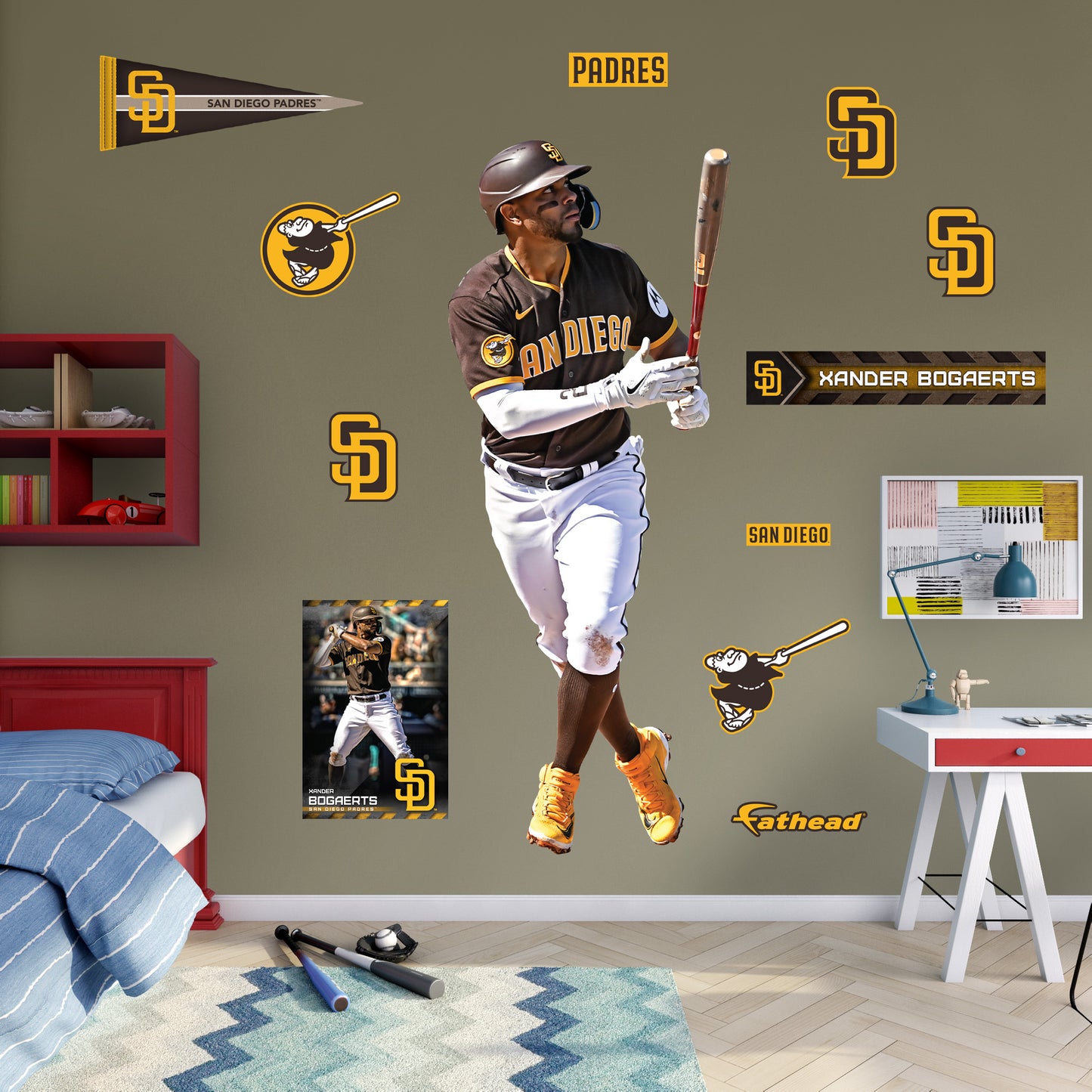 San Diego Padres: Xander Bogaerts - Officially Licensed MLB Removable Adhesive Decal