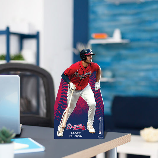 Atlanta Braves: Matt Olson  Mini   Cardstock Cutout  - Officially Licensed MLB    Stand Out