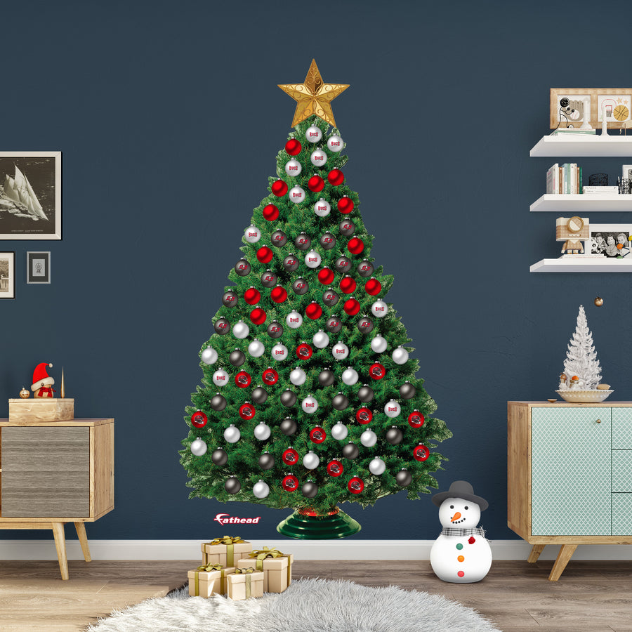 Tampa Bay Buccaneers - Decorate Your Own Christmas Tree - Official NFL - Reusable Vinyl Wall Decals