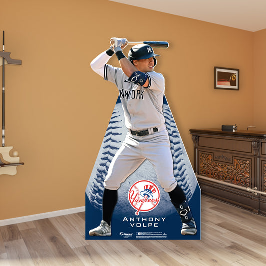 New York Yankees: Anthony Volpe  StandOut Life-Size   Foam Core Cutout  - Officially Licensed MLB    Stand Out