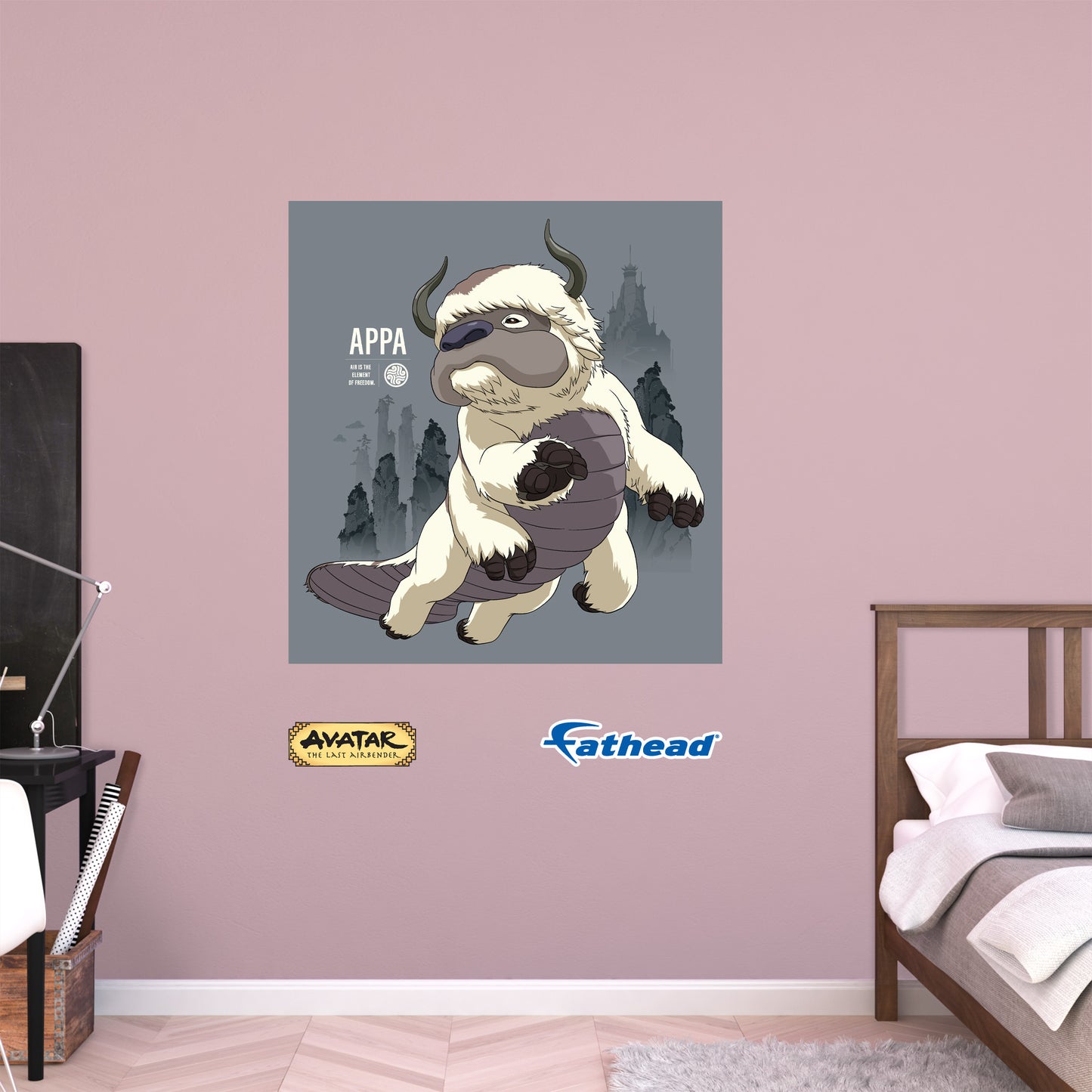 Avatar The Last Airbender: Appa Poster        - Officially Licensed Nickelodeon Removable     Adhesive Decal