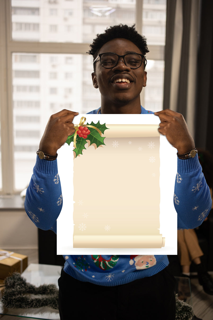 Christmas:  Holly        -      Dry Erase Foam Core