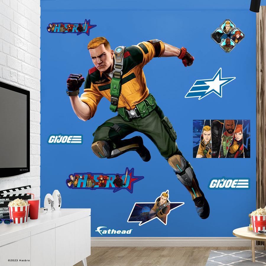 Duke - G.I. Joe - RealBig Collection - Official Hasbro - Reusable Vinyl Wall Decals