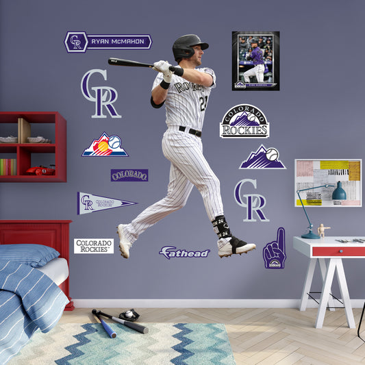 Colorado Rockies: Ryan McMahon         - Officially Licensed MLB Removable     Adhesive Decal