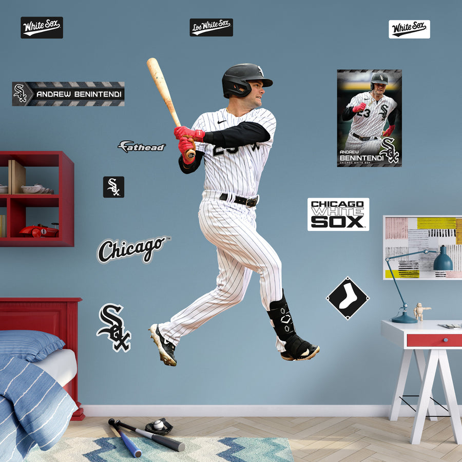 Andrew Benintendi - RealBig Collection - Official MLB - Chicago White Sox - Reusable Vinyl Wall Decals