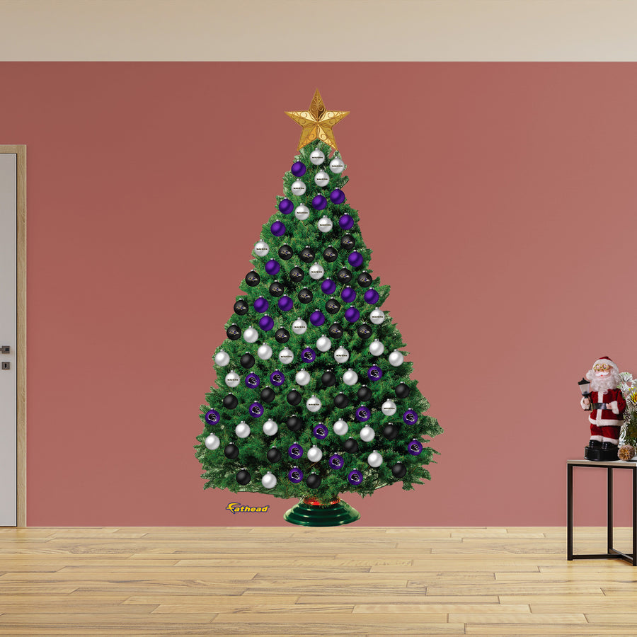Baltimore Ravens - Decorate Your Own Christmas Tree - Official NFL - Reusable Vinyl Wall Decals