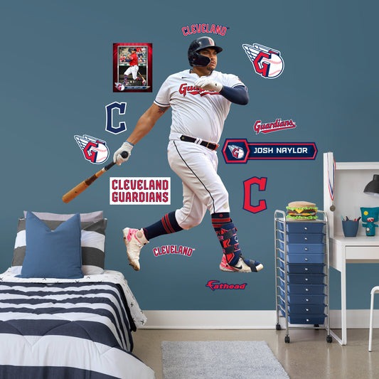 Cleveland Guardians: Josh Naylor         - Officially Licensed MLB Removable     Adhesive Decal