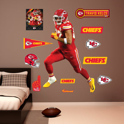 Kansas City Chiefs: Travis Kelce         - Officially Licensed NFL Removable     Adhesive Decal