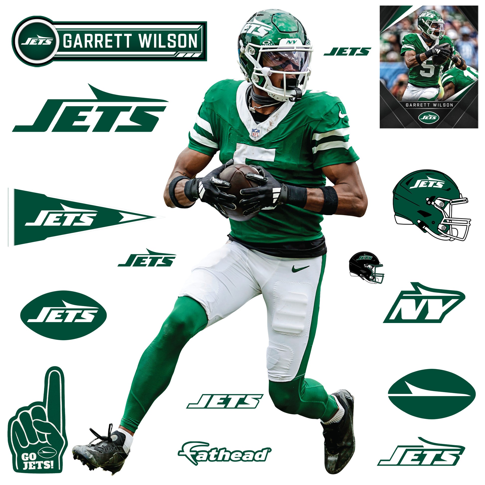 Life-Size Athlete +15 Decals  (49"W x 78"H) 