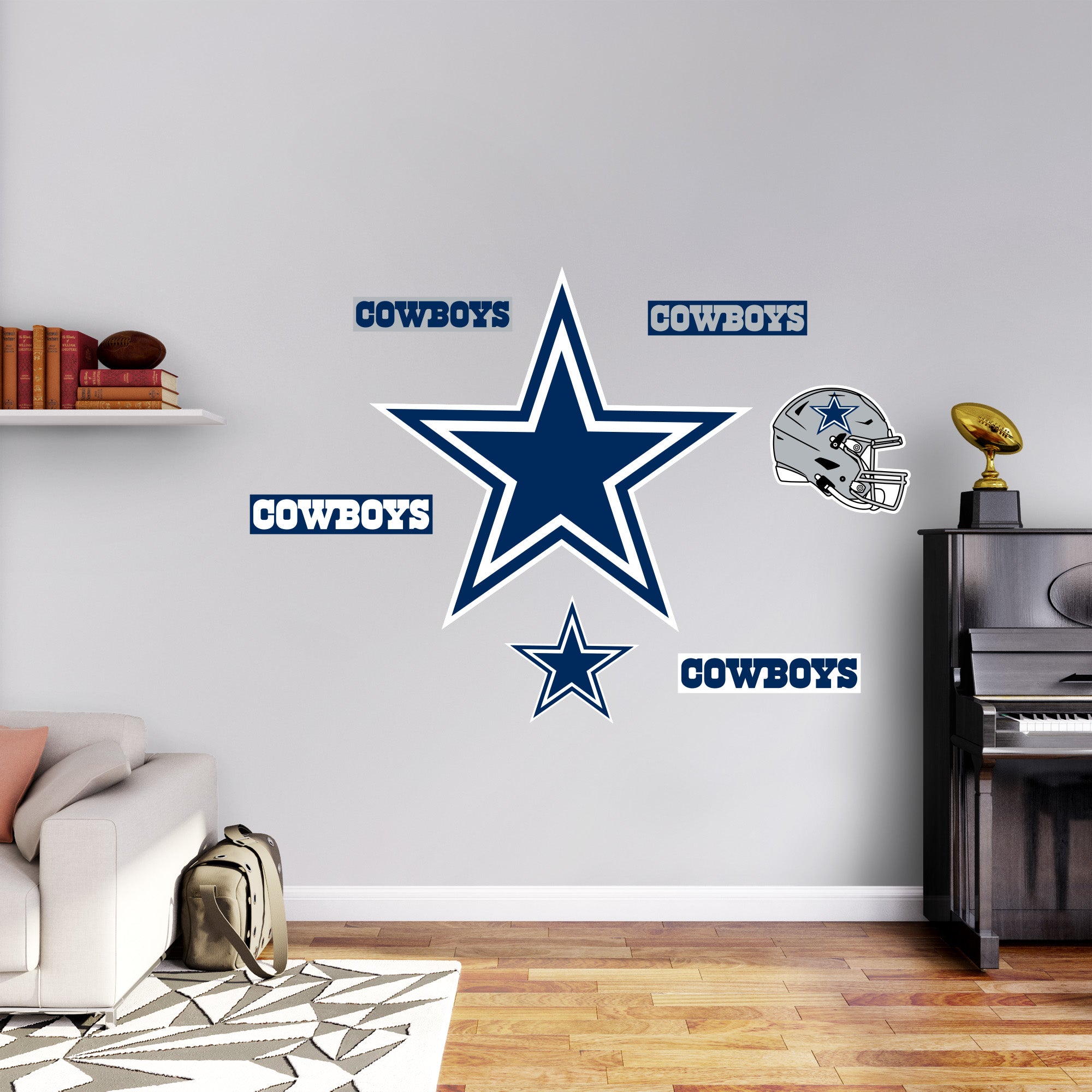 Dallas Cowboys - RealBig Logo Collection - Official NFL - Reusable Vin ...