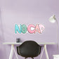 No Cap Lettering        - Officially Licensed Big Moods Removable     Adhesive Decal