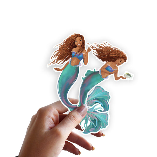 Sheet of 4 -Sheet of 4 -The Little Mermaid: Ariel Minis        - Officially Licensed Disney Removable     Adhesive Decal