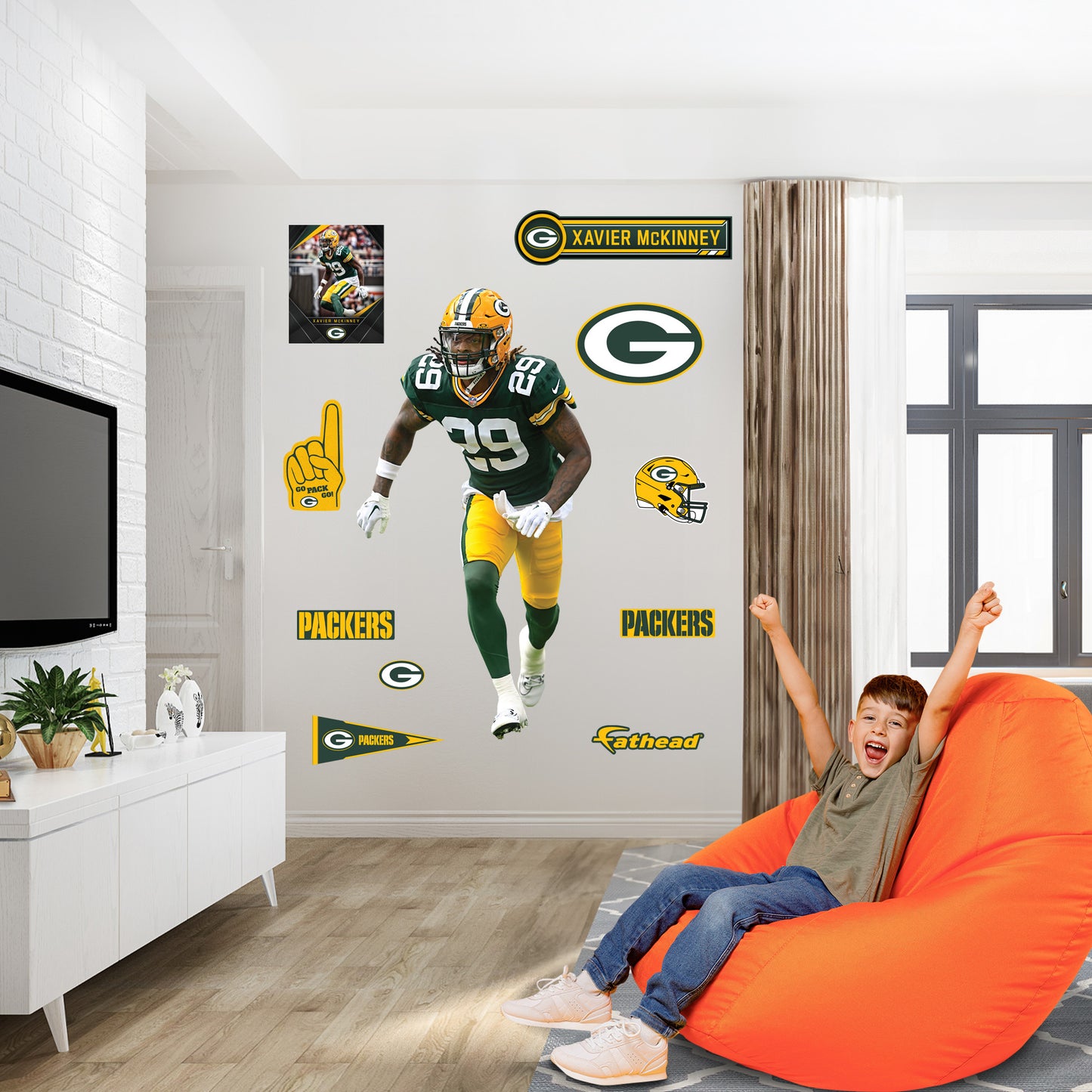 Life-Size Athlete +10 Decals  (40.5"W x 78"H) 