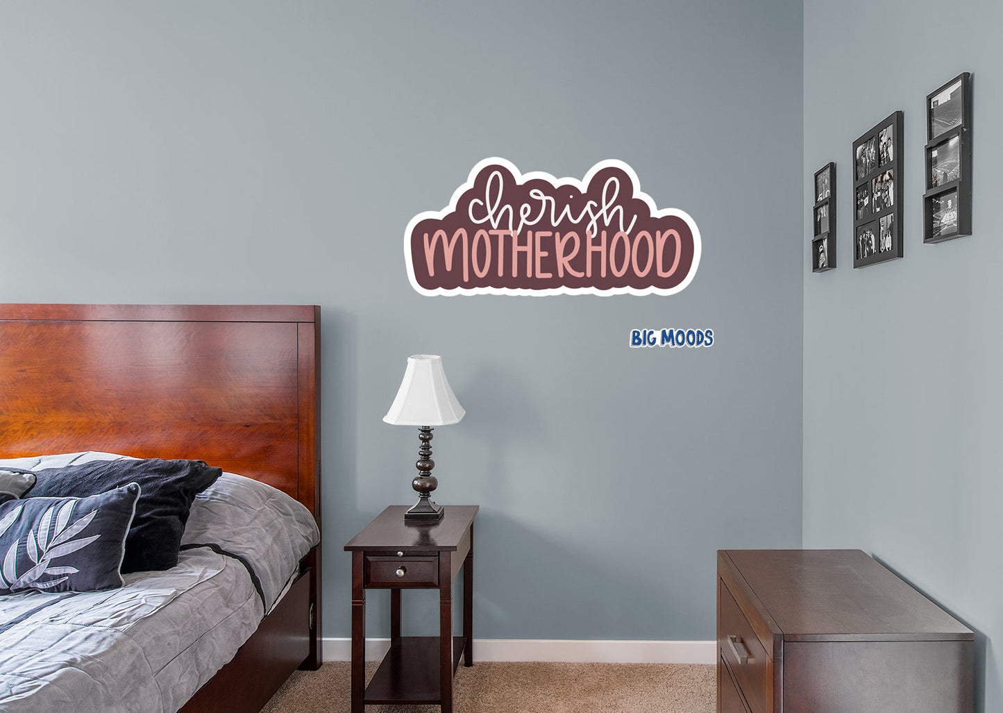 Cherish Motherhood        - Officially Licensed Big Moods Removable     Adhesive Decal