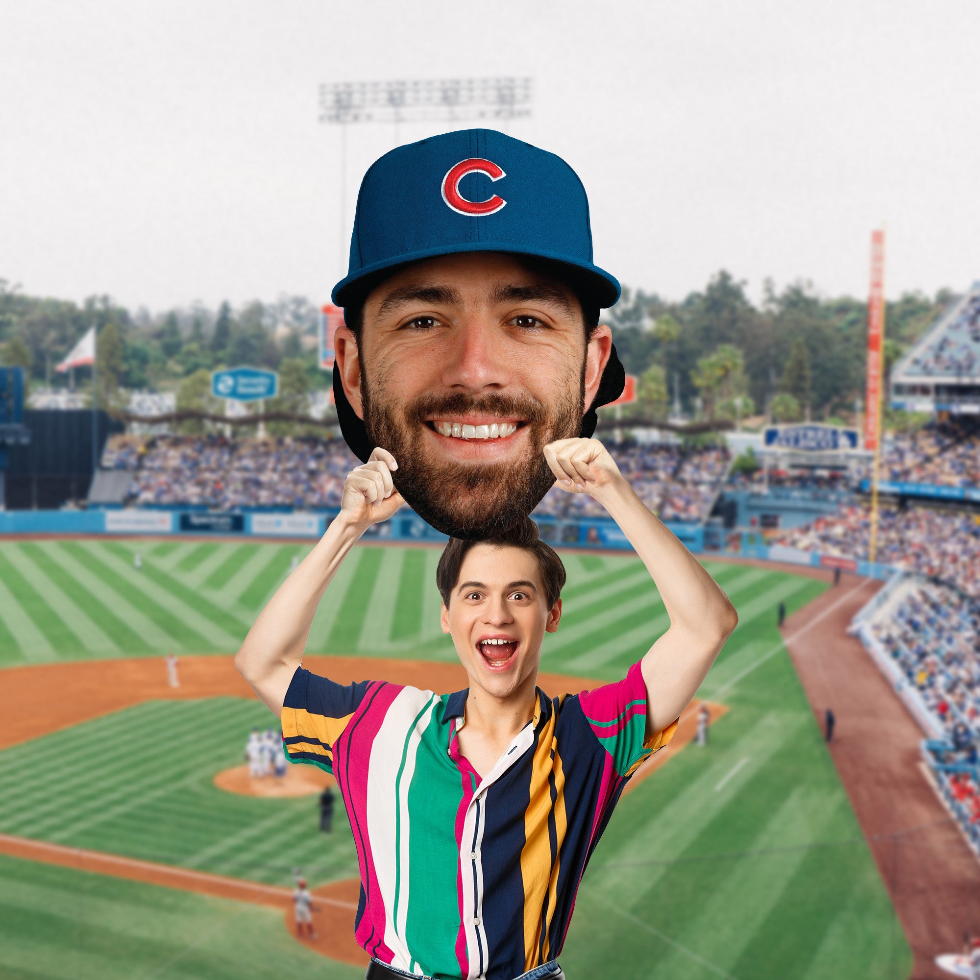 Mlb Head Dansby Swanson - Big Head - Official MLB - Chicago Cubs - Foam Core Cu ...