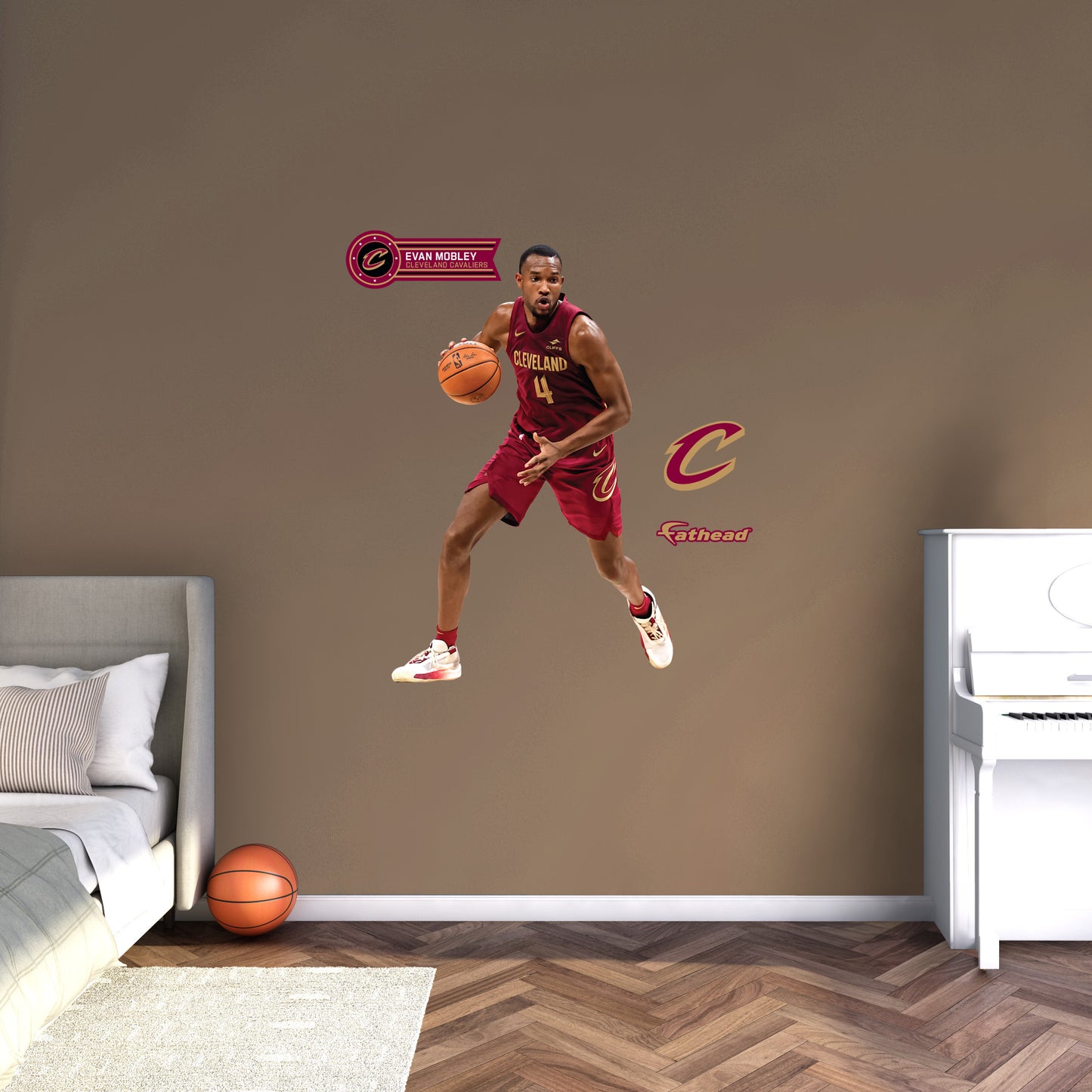 Cleveland Cavaliers: Evan Mobley         - Officially Licensed NBA Removable     Adhesive Decal