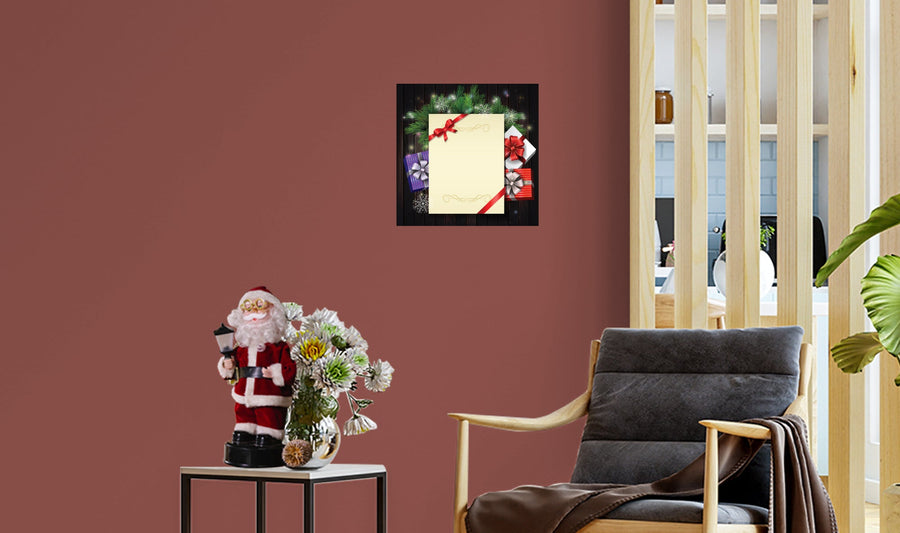 Christmas:  Presents Dry Erase        -   Removable     Adhesive Decal