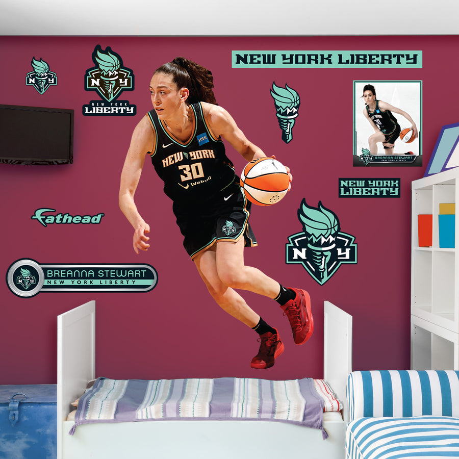 Breanna Stewart - RealBig Collection - Official WNBA - New York Liberty - Reusable Vinyl Wall Decals