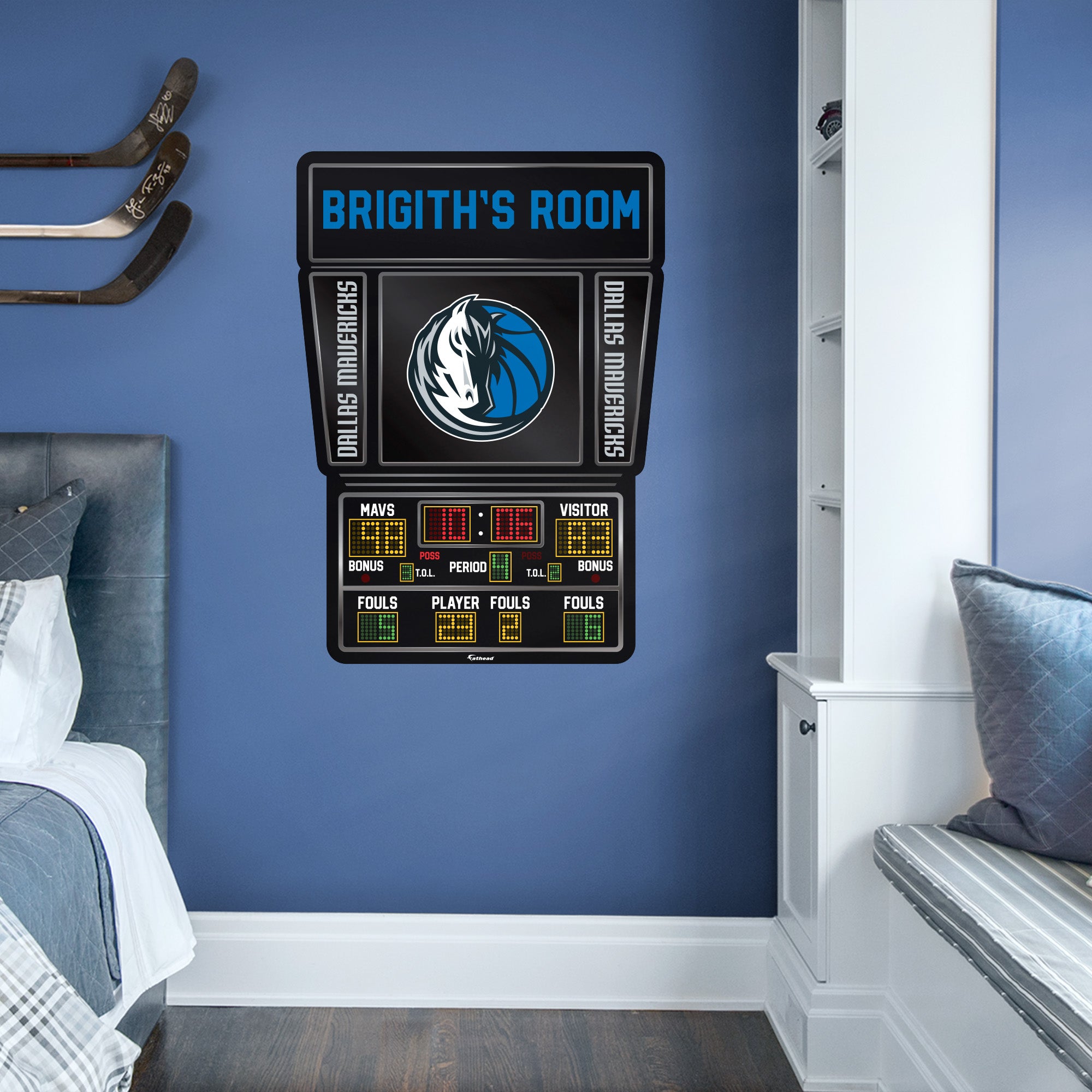 Dallas Mavericks - Scoreboard Graphic - With Personalized Name - Offic ...