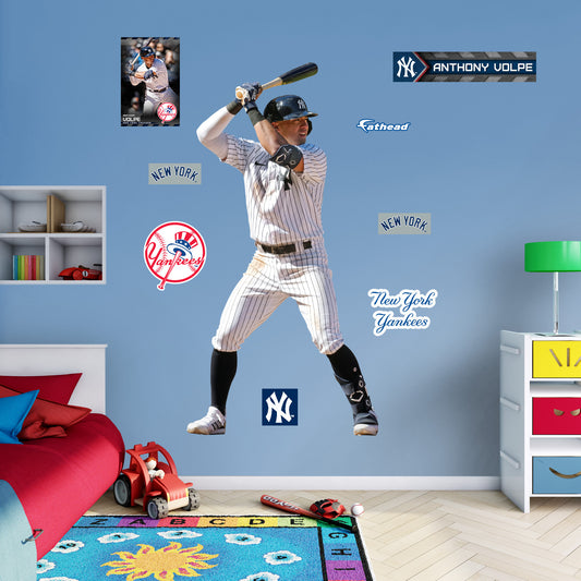 New York Yankees: Anthony Volpe 2023        - Officially Licensed MLB Removable     Adhesive Decal