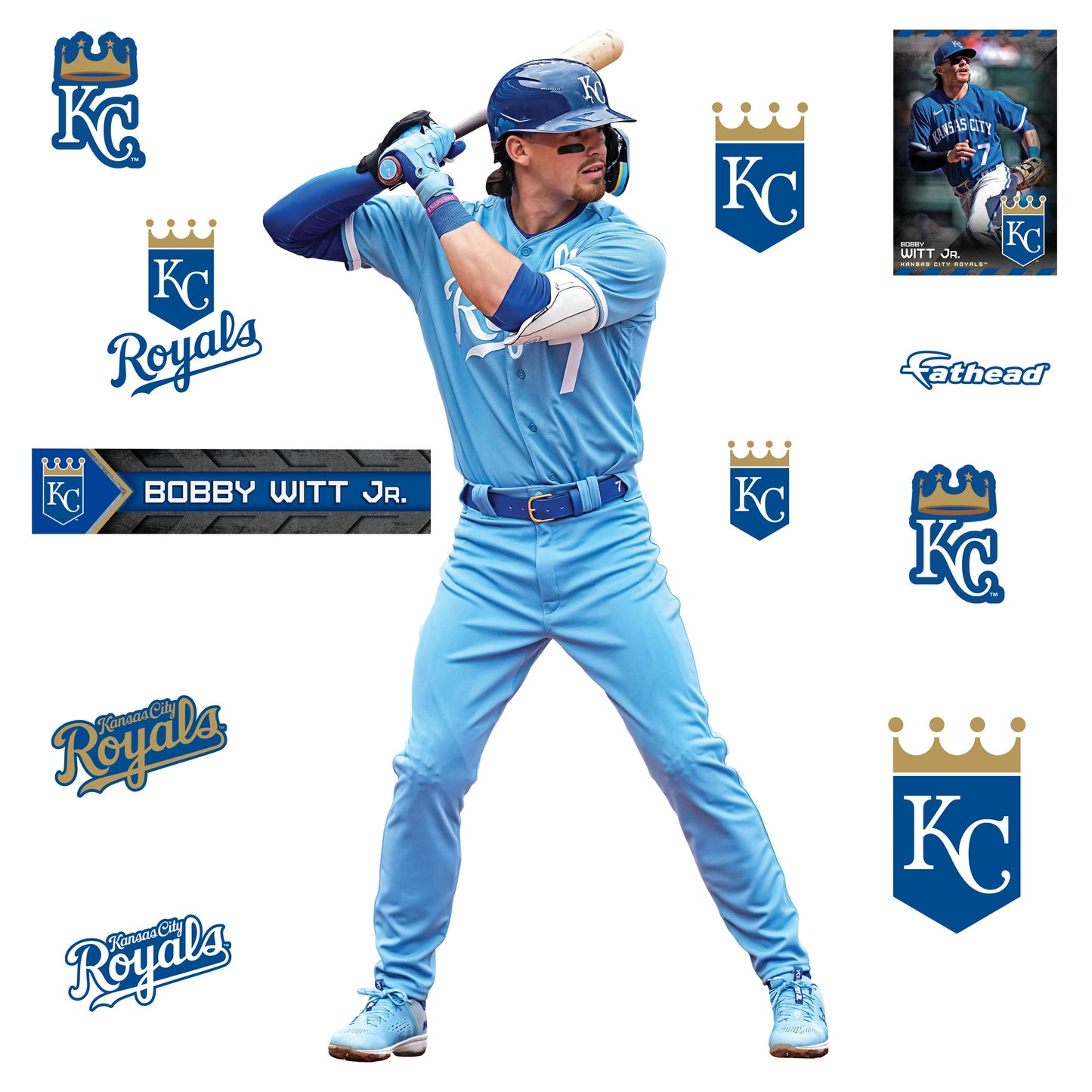 Kansas City Royals: 2023 City Connect Logo - Officially Licensed MLB  Removable Adhesive Decal