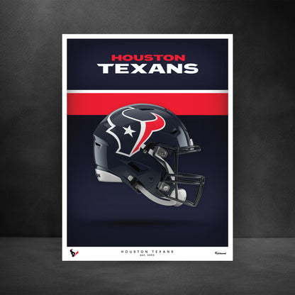 Houston Texans - Helmet Series - Peel & Stick Poster - Official NFL - Reusable Vinyl Wall Decal