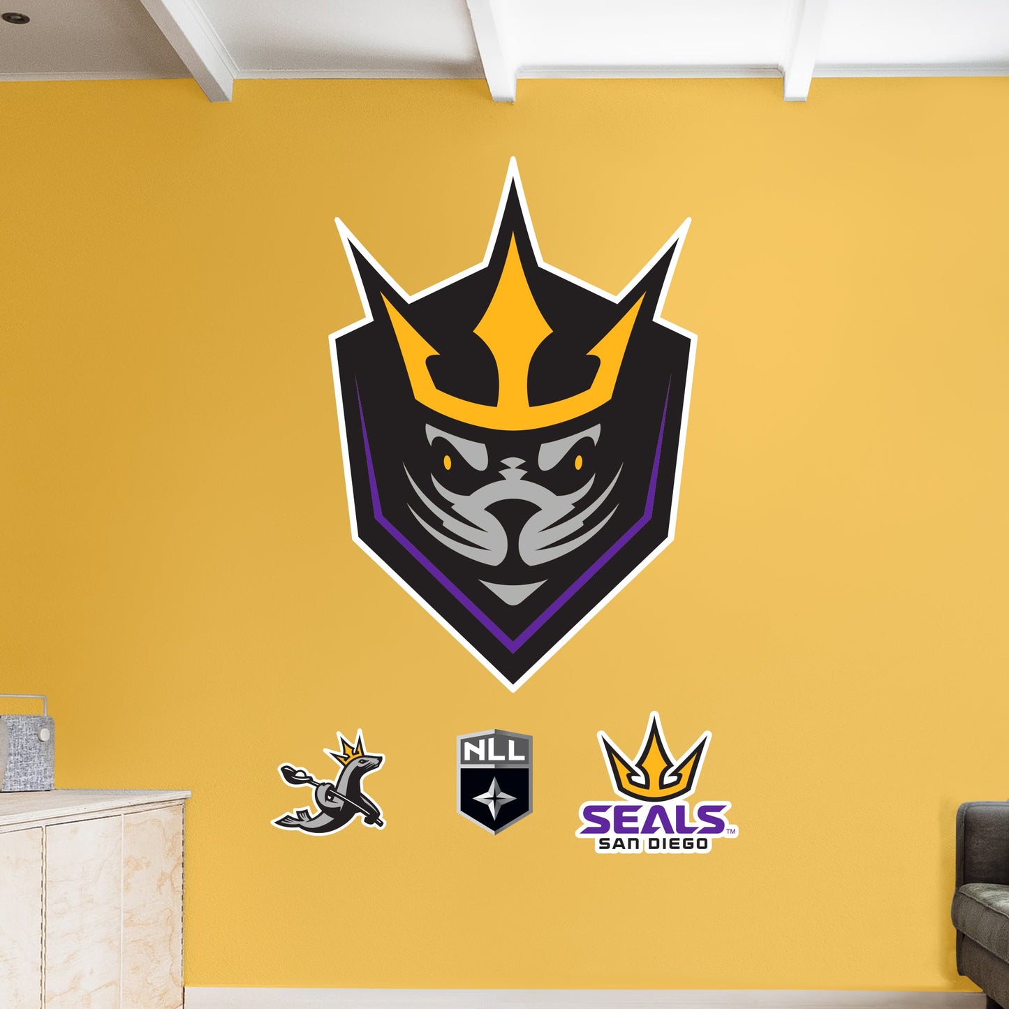 San Diego Seals:   Logo        - Officially Licensed NLL Removable     Adhesive Decal