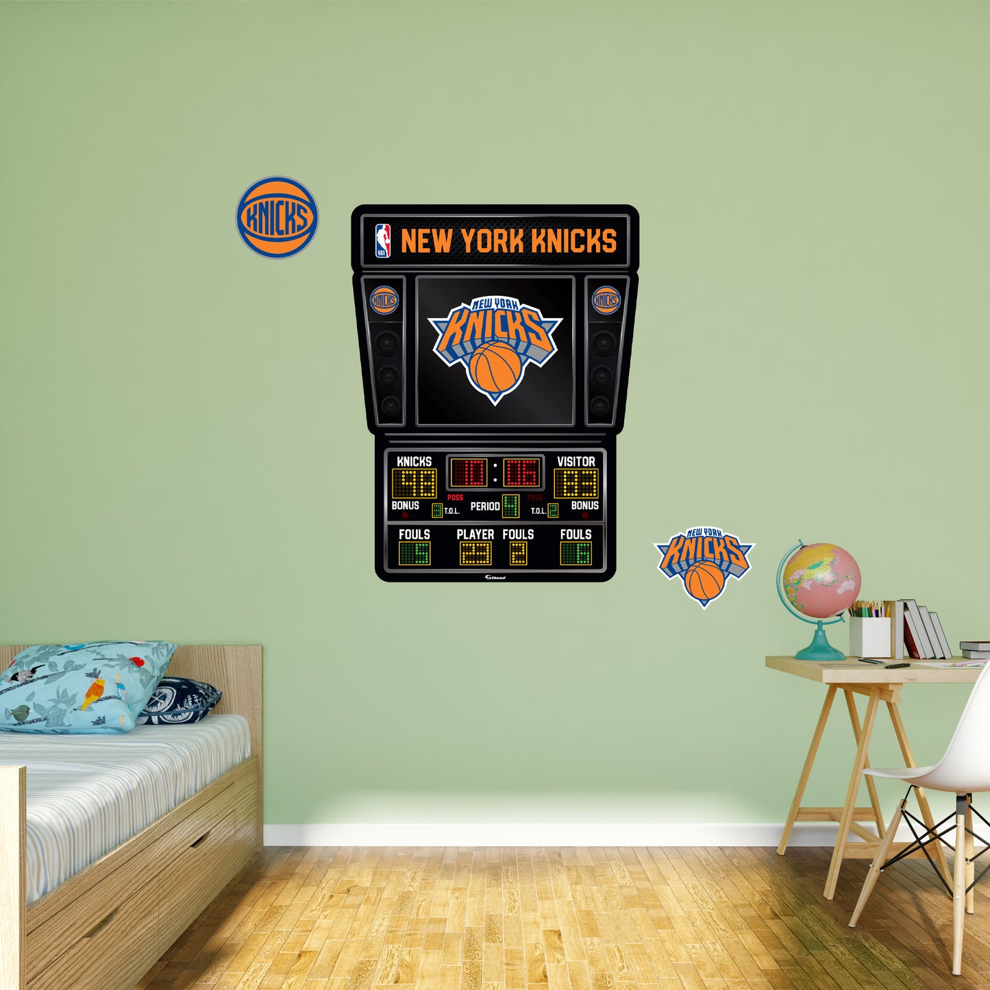 New York Knicks - RealBig Scoreboard Collection - Official NBA - Reusable Vinyl Wall Decals