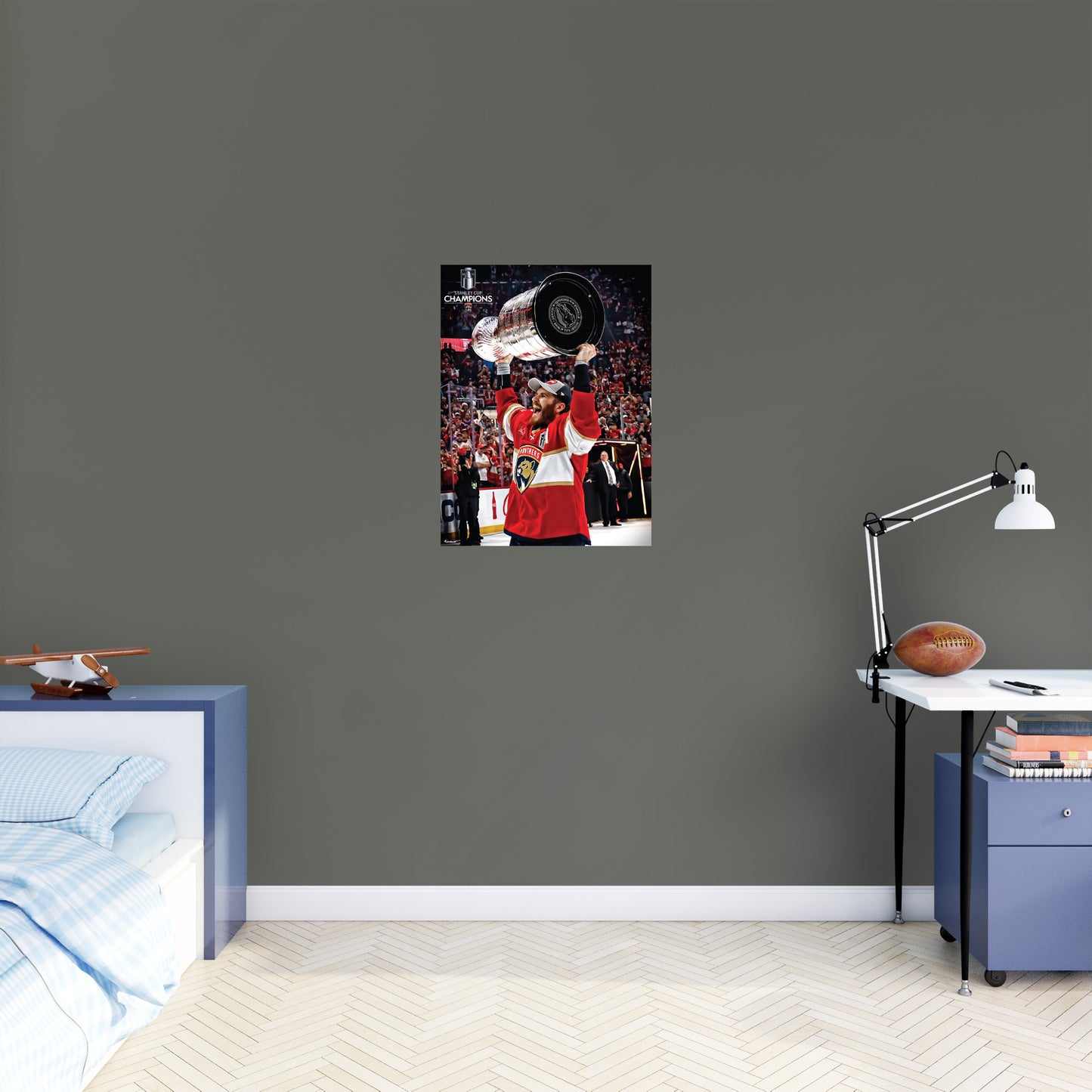 Matthew Tkachuk - 2024 Stanley Cup Hoist - Peel & Stick Poster - Official NHL - Florida Panthers - Reusable Vinyl Wall Decal